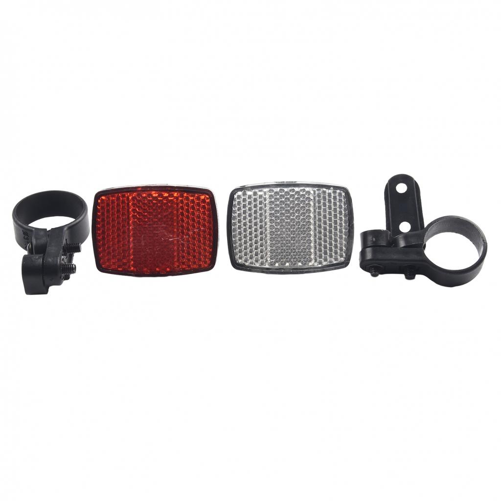 2pcs Bicycle Reflector ABS Front Rear Night Shelf Reflector
