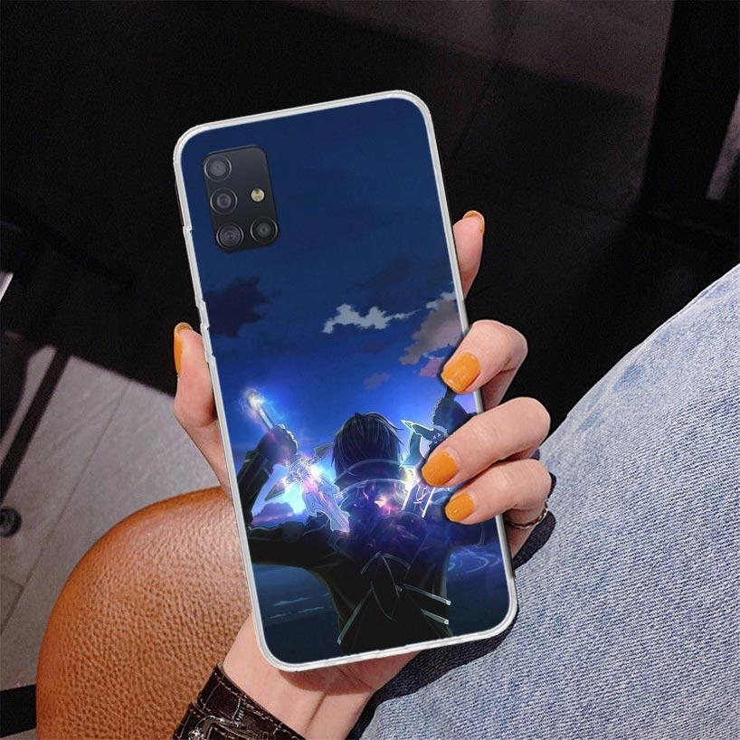 Sword Art Online Anime Phone Case For Samsung Galaxy A52 A32 A22 A12 A51 A31 A50S A30S A20S A10S Note 20 Ultra 10 Plus S10 A72 A