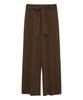 LEFTSEOUL Belted Wide Pants [Brown]