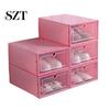 Transparent Stackable Dustproof Flip Type Shoes Storage Container Home Decor