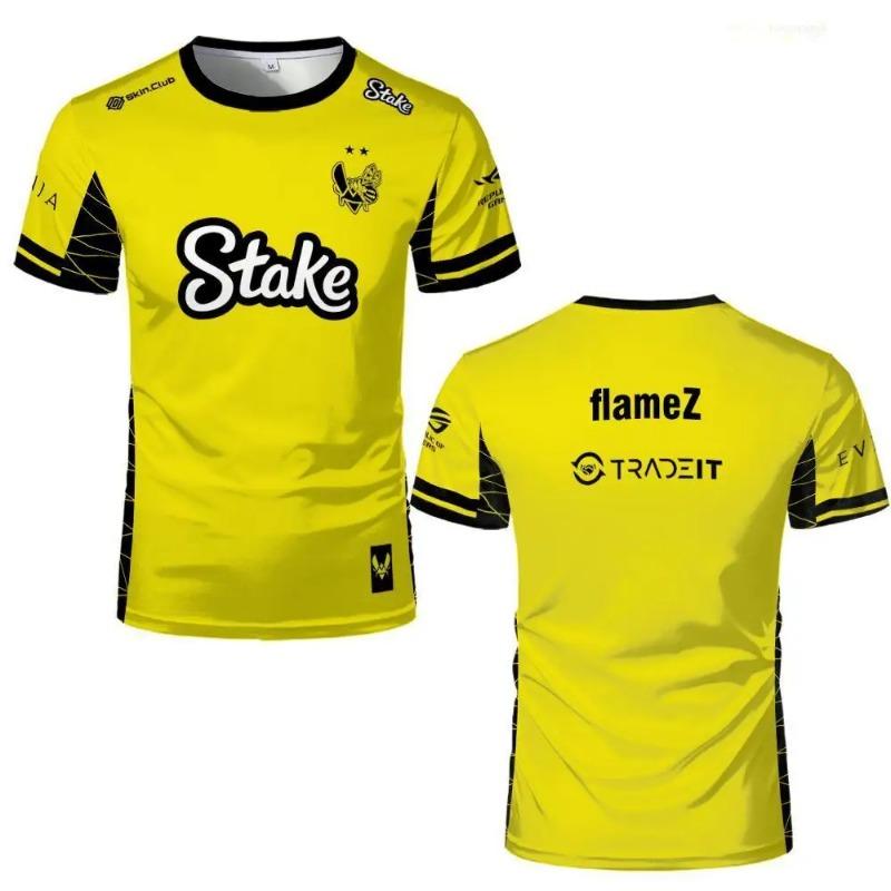 Team Vitality Esports Club Università Maglia IEM Cologne CSGO Pro League Major Uniforme di Allenamento Unisex Maglietta Gialla