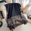 New Elegant Ladies Muslim Hijab Golden Thread Long Scarf With Spring And Autumn Coldproof Scarf Decoration Shawl Wrap Headscarf