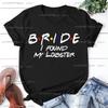 Bridesmaid Bride Squad T Shirt Hen Party Wedding Team Top I Do Crew Tees Happy Theme Friends Inspired Party T-shirt In Summer