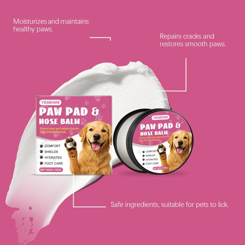 Pet Paw Care Cream Deep Moisturize and Soothe Relief for Dry Chapped Paws Effective Protection Indoors Outdoors