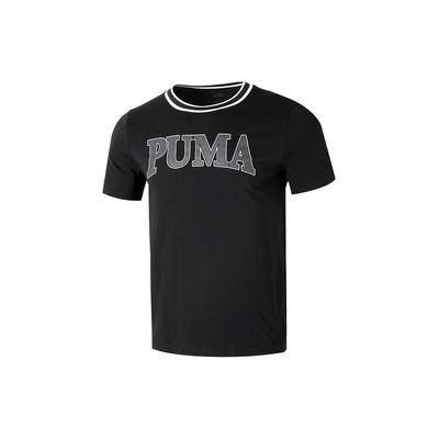 Puma Ss24 Color Block Κολάρο Εκτύπωση Γραμμάτων Υπαίθρια Αθλήματα Τρέξιμο Προπόνηση Άνετο Διαπνέον Καθημερινό Κλασικό Λαιμόκοψη Κοντομάνικο T-Shirt 682183-01