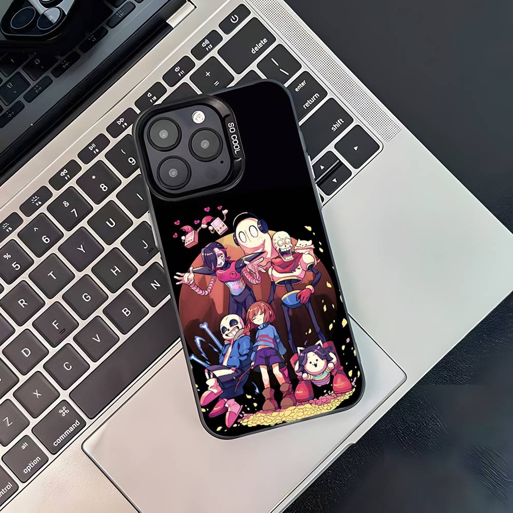 Game U-Undertale-es Phone Case For iPhone 17,16,15,14,13,12,11,Pro,Max,Plus,Black Matte Shockproof Cover
