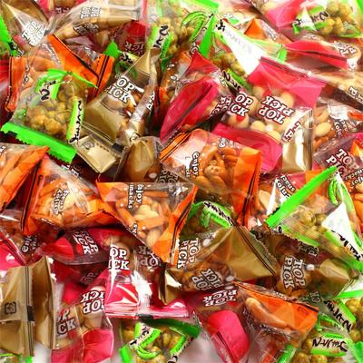 Variety Mix 1kg X 4 Bags Nanpudo 6 Types of Individually Wrapped Bean Sweets Squid Beans Shrimp Beans Persimmon Peas Fried Salted Peanuts Soy Sauce