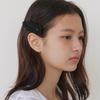 [M size] classic rosy lace pin - black