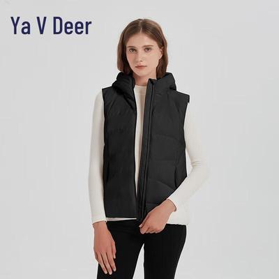 Yaloo RS Women's Winter Solid Hooded Down Vest YYXFF86502