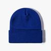 Knitted Hat Women's Winter Jacquard Four Corners Warm Thickened Men's Cold Hat Outdoor Black Versatile Wool Hat Purple Cold Protection