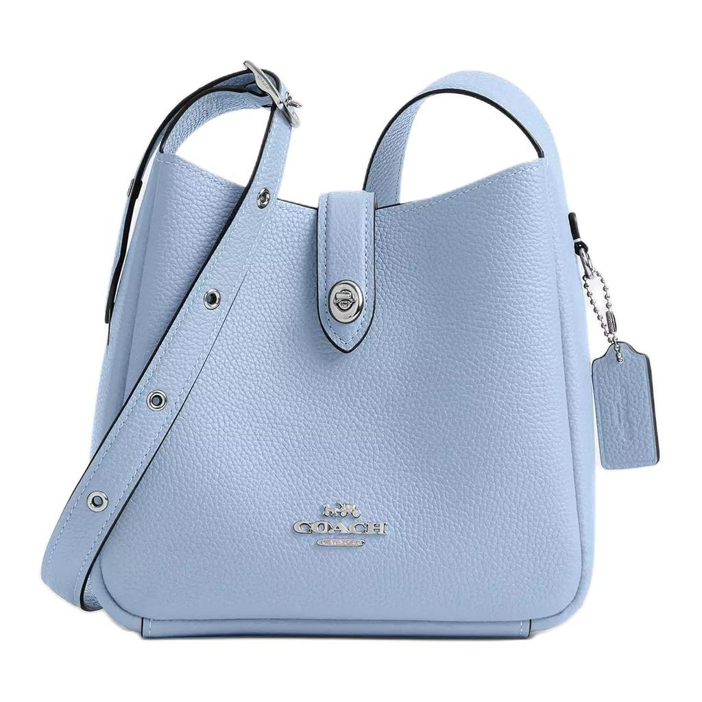 Coach Hadley 20 Logo Zipper Dark Pocket Leather Crossbody Bag Small Women Crossbody Bag Blue CAL60-SVPUB