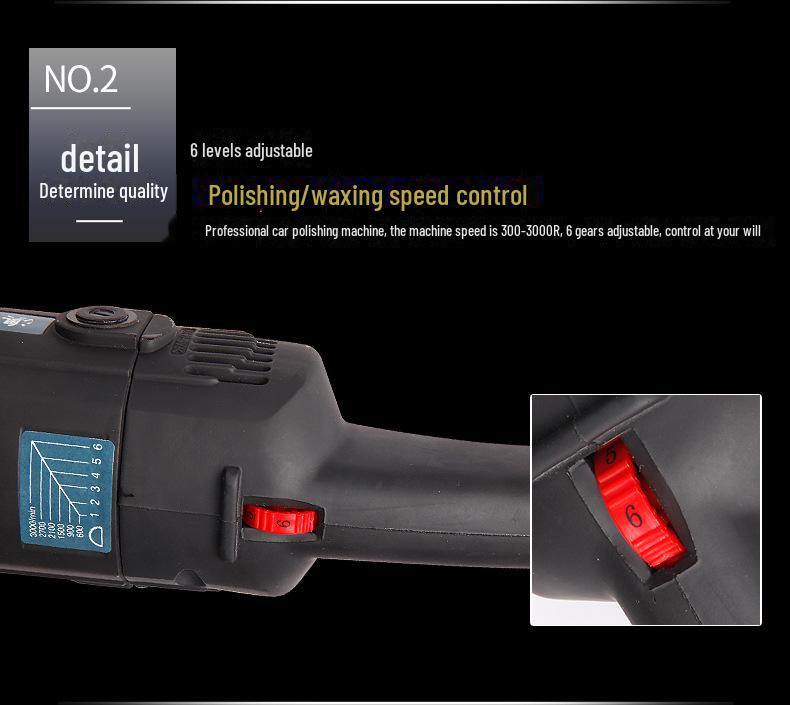 220V Car & Floor Tile Polishing Machine with Glaze Sealing and Integrated Copper Motor