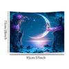 Enchanted Moonlit Tapestry With Floral Archway For A Dreamy Bedroom Decor