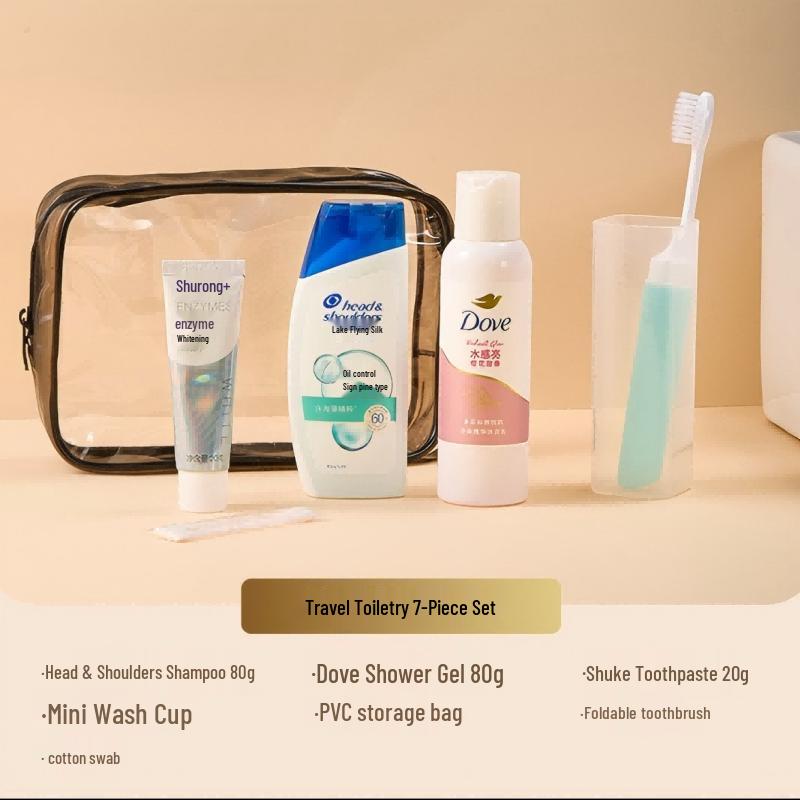 Travel Toiletries 7-Piece Set