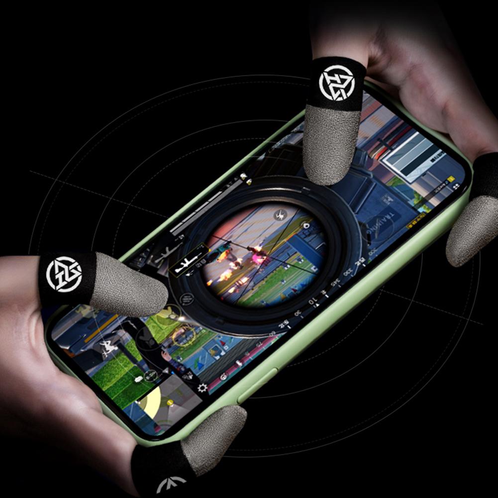 1-5 Pair Luminous Fingertips Breathable Game Finger Sleeve Finger Cots Touch Screen Thumb Gloves for PUBG Mobile Gaming 5