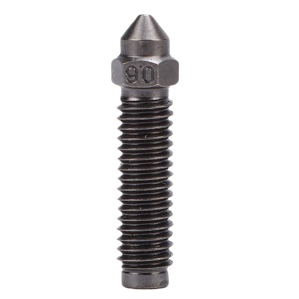 2Pcs 0.6mm 3D Printer Nozzle Replacement for Elegoo Centauri Carbon 3D Printer M6x25mm Hardened Steel Extruder Nozzle