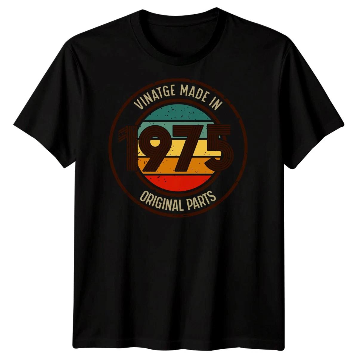 Vintage Made In 1975 Original Parts 51st Birthday Gift Mens T-Shirt XL