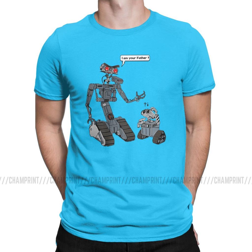 Leisure Related Circuits T Shirts Men T Shirts Short Circuit Johnny 5 80S Retro Robot Movies
