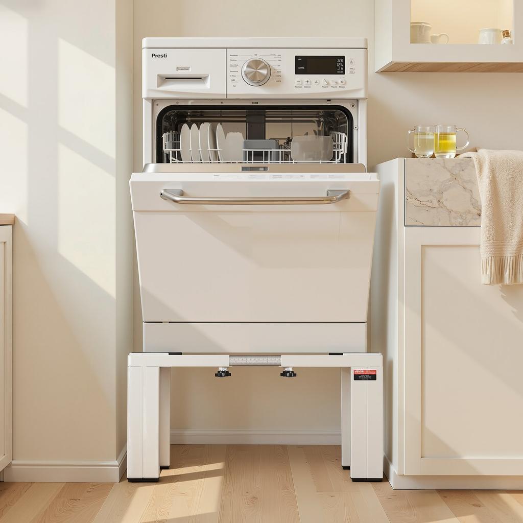 VEVOR Laundry Pedestal, 305 mm Height, Washer and Dryer Pedestals with 544 kg Weight Load Capacity, 475-785 mm Adjustable, Non-Slip Feet