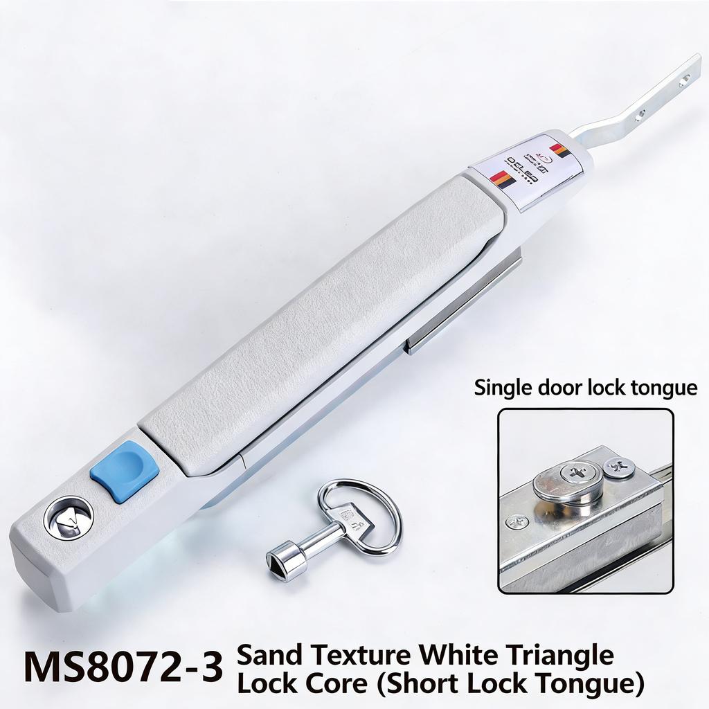 DELER Industrial Cabinet Handle Lock MS8071-72 Stainless Steel Anti-Theft Modern Heaven Earth Linkage Electric Energy Storage