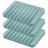 Self Draining Soap Dishes, 3 Pcs Silicone Soap Saver, Waterfall Drainer Soap Holder for Bathroom, Extend Soap Life, Keep Soap Bars Dry Clean & Easy