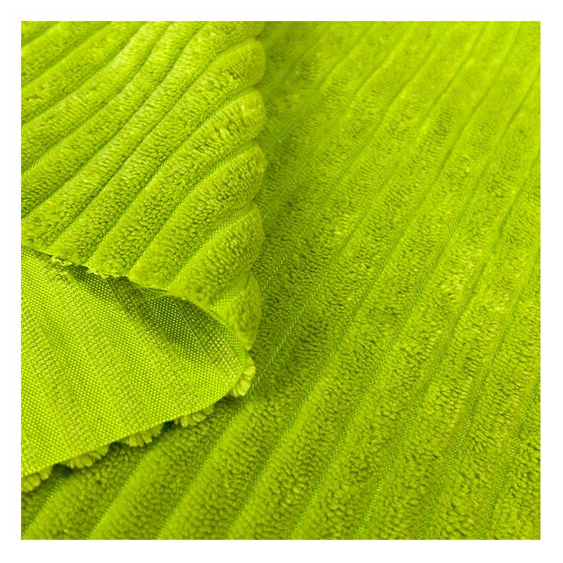 Corduroy Rib Knit Plush Fabric for Toys, Pet Nests, Shoes, and Home Textiles