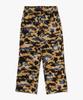 Beipeu Star Over Print First Camo Star Mesh Sweatpants (M) Yellow