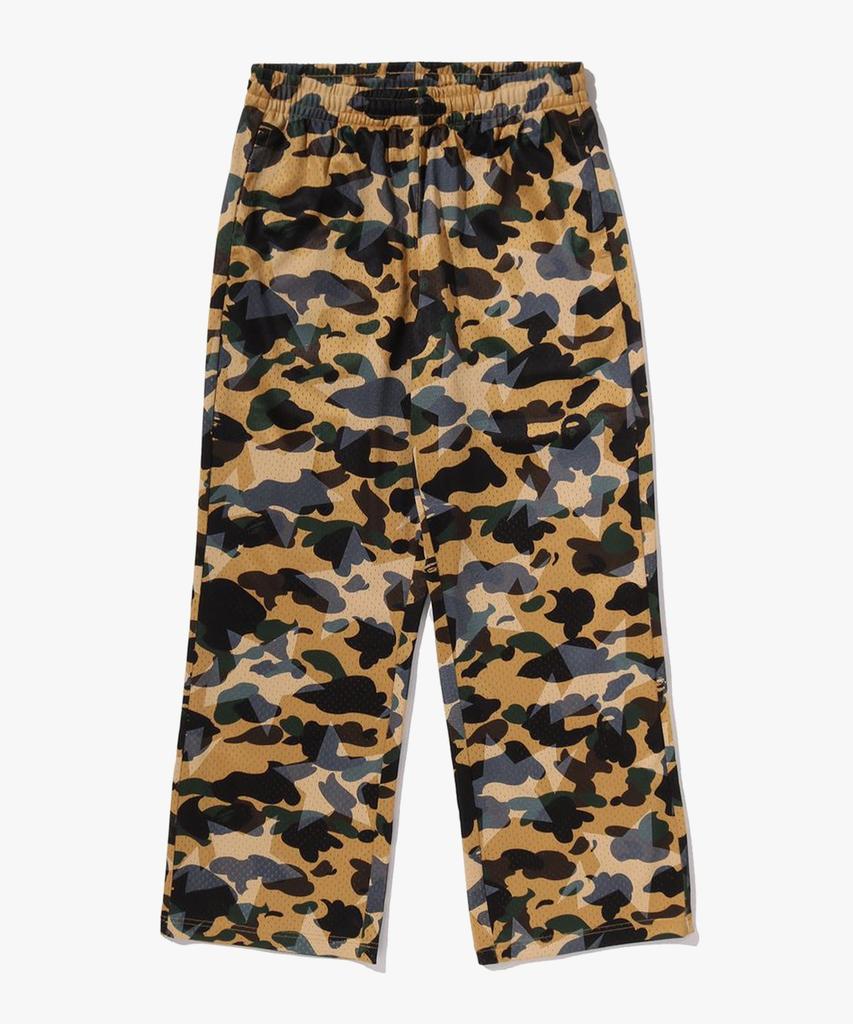 Beipeu Star Over Print First Camo Star Mesh Sweatpants (M) Yellow
