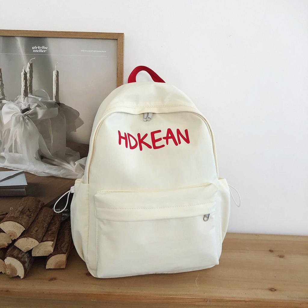 Senior High School Large Capacity Schoolbag Women's Letter Backpack