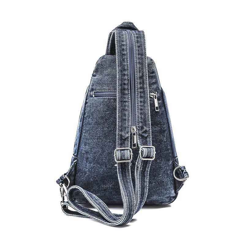 Small Backpack Women's Lightweight Retro Large Capacity Chest Bag Multi-function Backpack