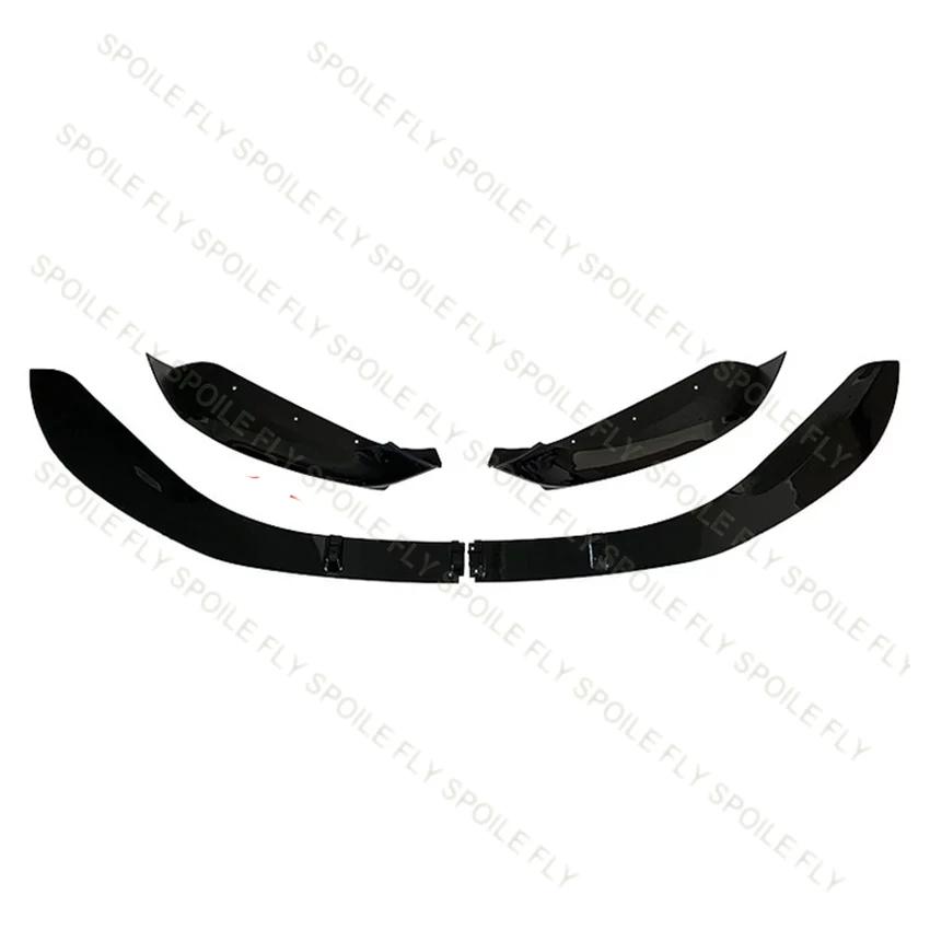 BBJH7 4PCS For BMW F20 F21 118i 120d 120i M135i M140i LCI M Sport Front Bumper Lip Spoiler Diffuser Splitter Cover 2015 To 2019