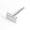 Iron Handle Safety Razor for Men Barber Shaving Body Hair Beard Manual Double Edge Razor Barbeador with 1 Blade