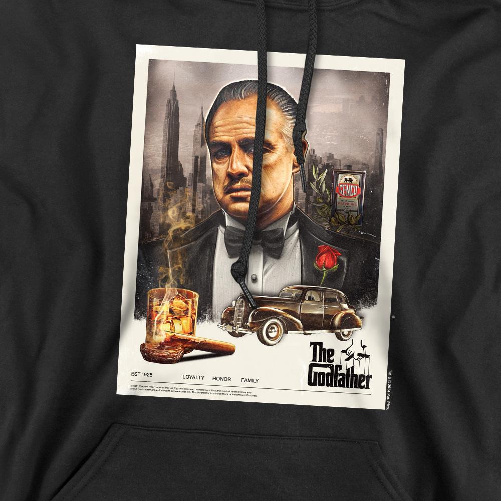 The Godfather Mens Vintage Poster Hoodie