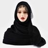 Premium Lace Chiffon Hijab Scarf For Women Muslim Hijab Shawl Plain Elegant Headband Scarves Headscarf African Turban Ramadan