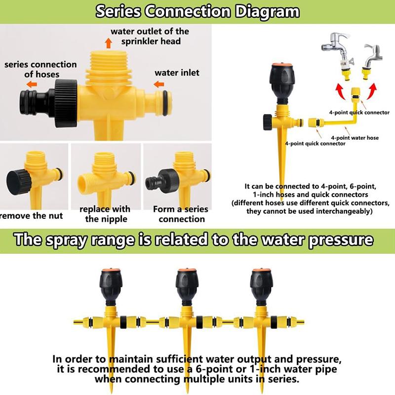 Sprinkler Watering Sprayer Auto Irrigation System Agricultural Irrigation Watering Tool Gardening Tools