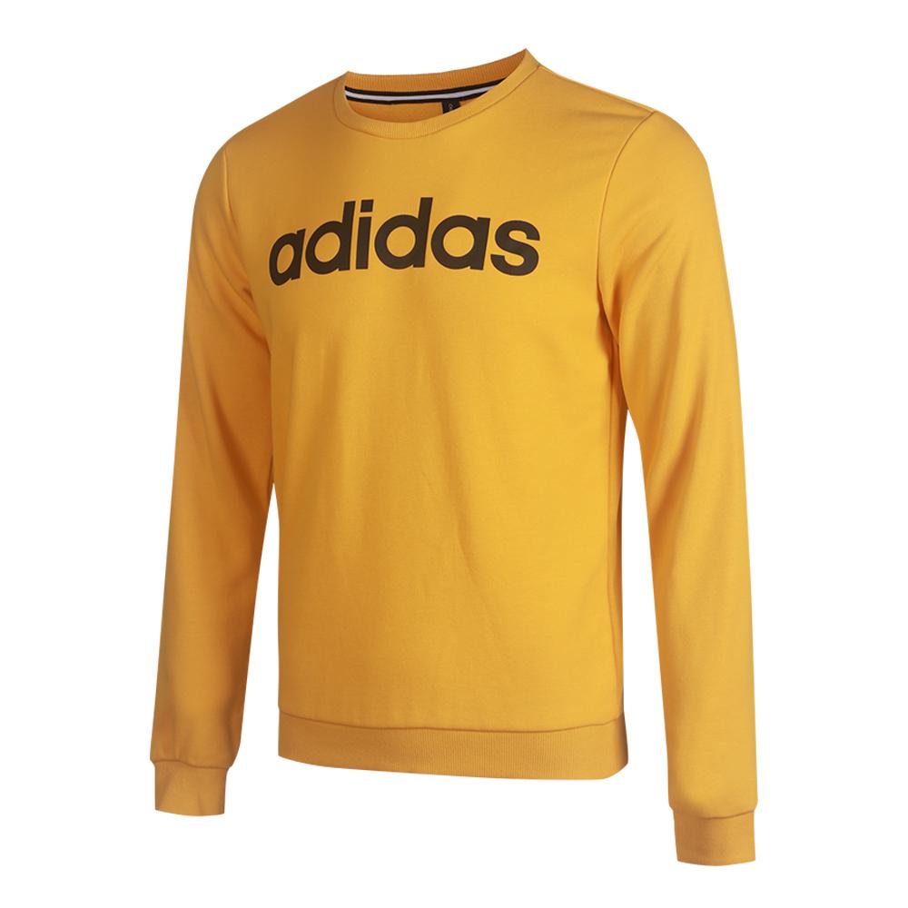 Adidas Essentials Logo Sweatshirt Men Sweatshirts Yellow GJ8924