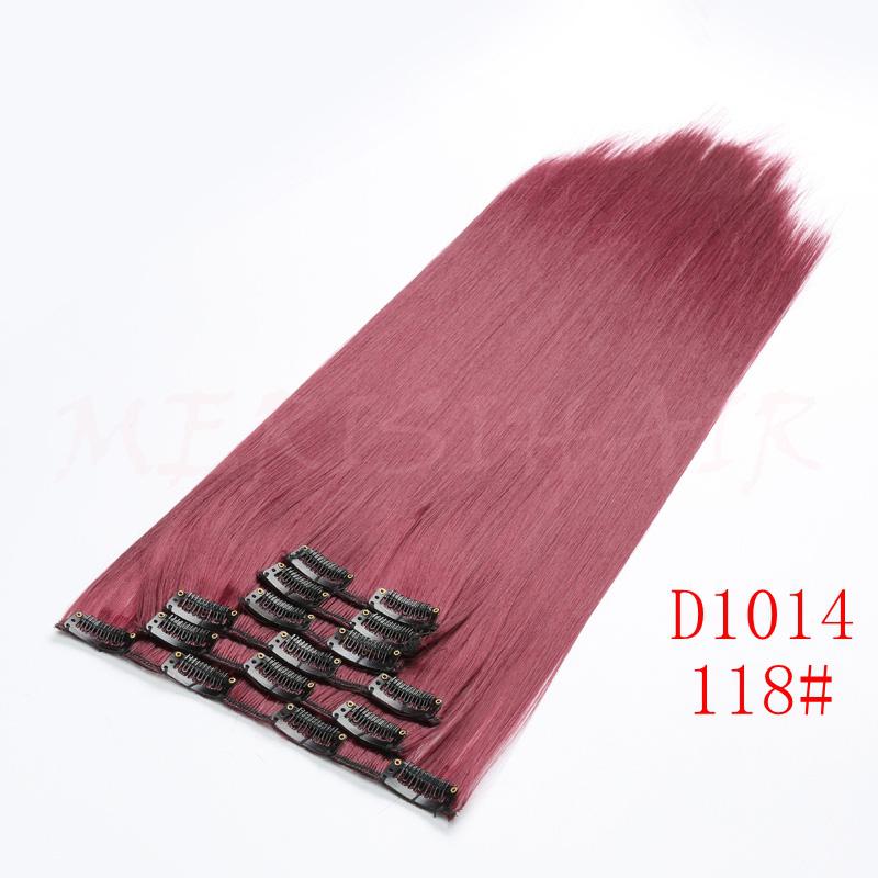 MERISIHAIR Women Long Straight Hair Extensions Wig Natural Clip In Hair Synthetic Heat Resistant Fiber Hairpiece for Women