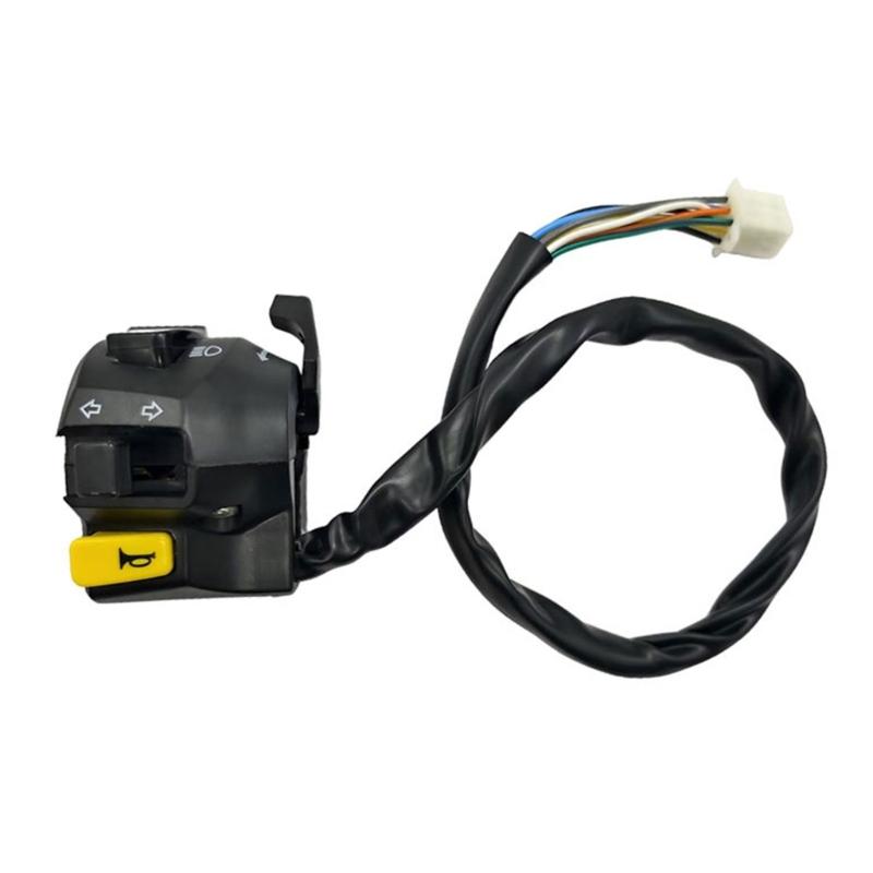 Integrated Motorcycle Handlebar Switch & Headlight set Headlight Assembly for Enhanced Night ridings Safety & Styles