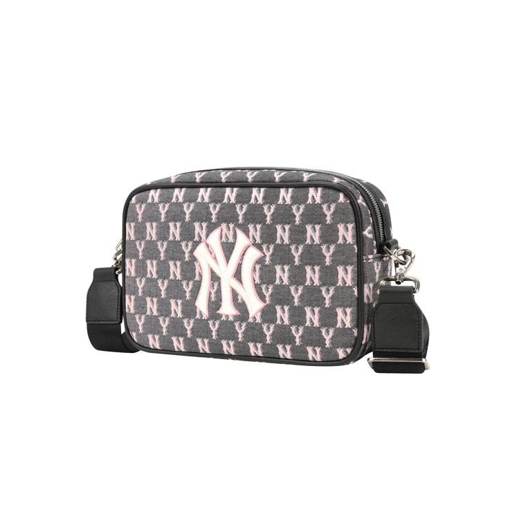 New MLB Monogram Collection Polyester Combo Bag Shoulder Bag Crossbody Bag Regular Women's Gray 32BGDC011-50L