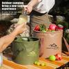 Tragbarer Faltbarer Eimer 5L 10L Großes Fassungsvermögen Outdoor Camping Reise Zusammenklappbarer Handlicher Wasserbehälter Für Outdoor Wandern