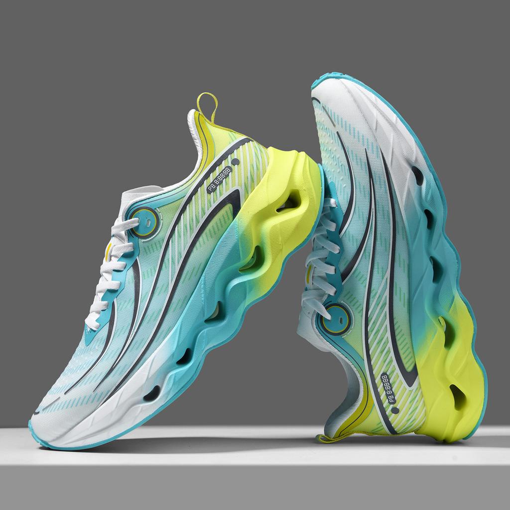 Men Race Training Walking Casual Comfortable Athletic Fashion Trainer  Outdoor Breathable Cushioning Anti Slip Running Shoes