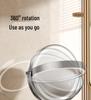 Wall-Mounted Foldable Vanity Mirror with Lights (Double-Sided, Punch-Free Installation) for Bathroom.