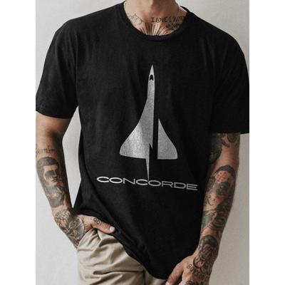 Concorde Supersonic Jet Elegant Silhouette Mach 2 Unisex Classic Tee Breathable Top for Casual Attire Versatile Comfortable Streetwear Slightly