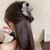 1-4Pcs Fashion Flower Hair Claw Clips for Women Gold Silver Color Large Hairpins Ponytail Shark Clip Headdress Hair Accessories