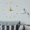 Yousheng Luminous Wall Clock Modern Design Easy To Install Battery Powered Silent Decorative 3D DIY Wall Clock for Living Room