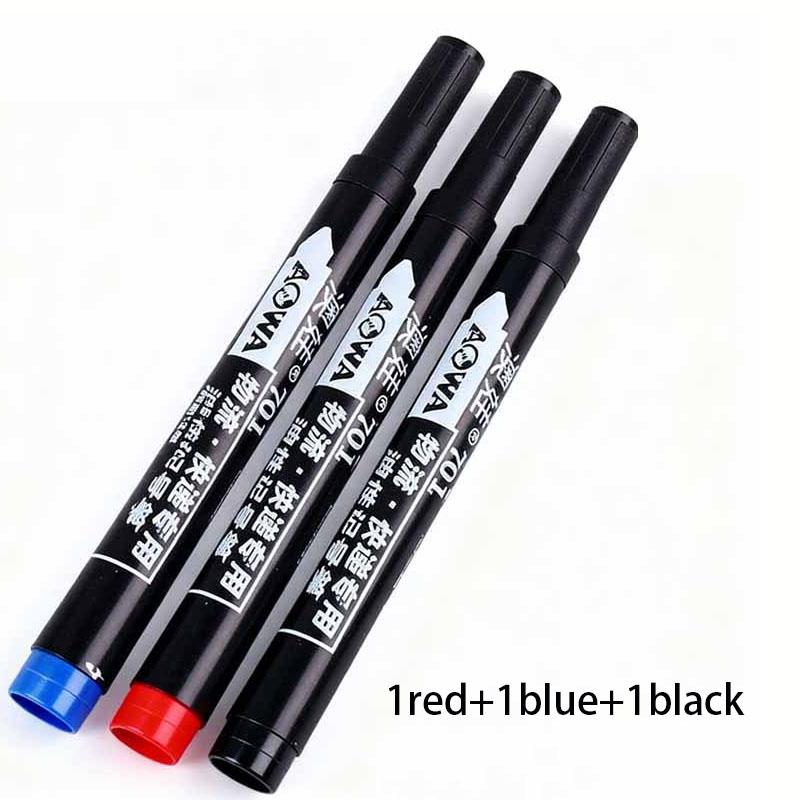 2mm Bold Tip Oil-Based Quick-Dry Waterproof Oil-Proof Permanent Marker for Plastic Metal & Wood Shipping Packaging & Coding