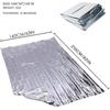 1-3PCS Windproof Waterproof Foil Thermal Emergency Blanket Survival Gear First Aid Military Rescue Kit for Camping Outdoor250