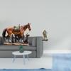Horse Knight Statue Art Ornament Resin Sculpture Figurine for Home Decor Office Living Room Animal