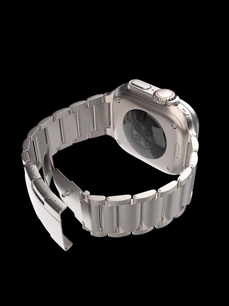 Cinturino in Titanio per Apple Watch Ultra 3 Band 49mm 46mm 45mm 44mm Braccialetto Metallico Magnetico Correa iWatch Serie 11 10 9 8 7 6 5 SE