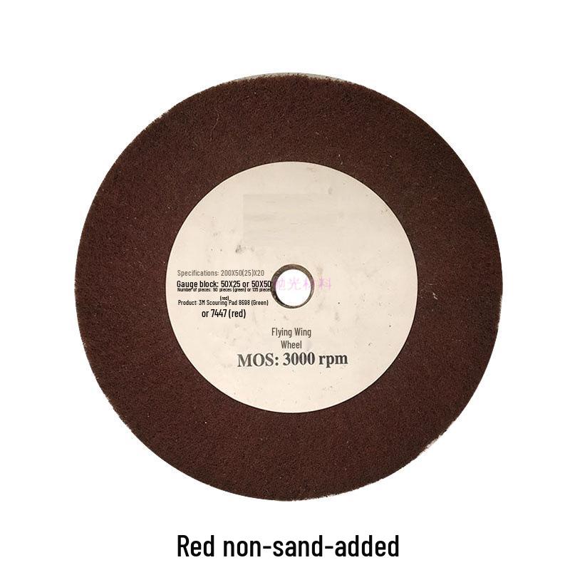 Stainless Steel Sanding Pad: Red/Green Polishing Flywheel
